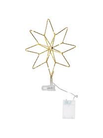 Estrella Árbol de Navidad LED Topsy, a pilas, Cable: plástico, Dorado, An 23 x Al 30 cm