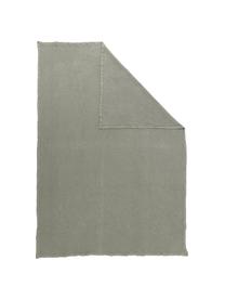 Waffelpiqué-Tagesdecke Lois aus Baumwolle in Khaki, 100 % Baumwolle, Khaki, B 260 x L 260 cm (für Betten bis 200 x 200 cm)