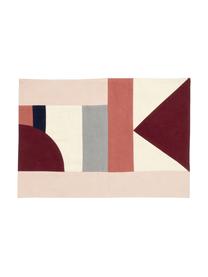 Placemats Patchwork, 2 stuks, Katoen, Roodtinten, beigetinten, zwart, 33 x 48 cm