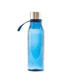 Kleine to go drinkfles Lean, Fles: Tritan (kunststof), BPA-v, Blauw, staalkleurig, Ø 7 x H 24 cm