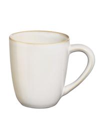 Tasse à thé rustique Saisons, 6 pièces, Grès cérame, Beige, Ø 9 x haut. 10 cm