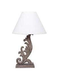 Lámpara de mesa Dennis, Base de la lámpara: fibras de densidad media , Pantalla: lino, Beige, An 25 x Al 80 cm