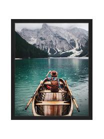 Gerahmter Digitaldruck Sailing, Bild: Digitaldruck auf Papier, , Rahmen: Holz, lackiert, Front: Plexiglas, Mehrfarbig, B 43 x H 53 cm