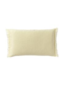 Housse de coussin pur lin jaune clair Luana, 100 % pur lin

Le lin est naturellement doté d'un toucher plutôt rugueux et d'un aspect froissé
Sa résistance élevée au accrocs lui confère robustesse et longévité, Jaune, larg. 30 x long. 50 cm