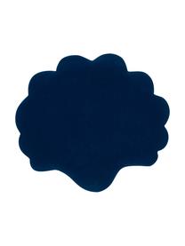 Cuscino Shell, Retro: 100% cotone, Blu scuro, Larg. 28 x Lung. 30 cm