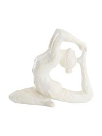 Figura decorativa Arabella, Poliresina, Blanco, An 22 x Al 18 cm