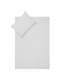 Biancheria da letto in cotone percalle grigio chiaro Elsie, Grigio chiaro, Larg. 150 x Lung. 300 cm + 1 federa Larg. 50 x Lung. 80 cm