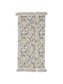 Tappeto in cotone con nappe Filipa, 100% cotone, Beige, multicolore, Larg. 65 x Lung. 120 cm (taglia XS)