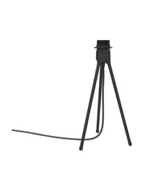 Lampvoet voor tafellamp Tripod, Lampvoet: gecoat aluminium, Zwart, Ø 19 x H 36 cm