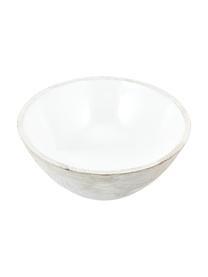 Bol ensaladera de madera de mango Lugo, Madera de mango recubierta, Madera, blanco, Ø 30 x Al 13 cm