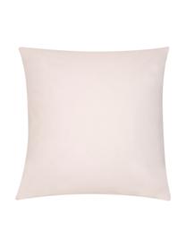 Taie d'oreiller 65x65 percale Malin, 2 pièces, Endroit : imprimé marbré, rose Envers : rose, uni, 65 x 65 cm