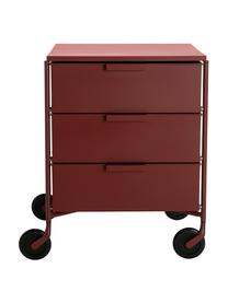 Contenitore mobile color Mobil, Tecnopolimero termoplastico ricavato da materiale industriale riciclato, Vino rosso, Larg. 49 x Alt. 63 cm
