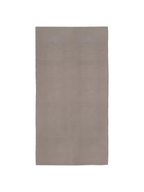 Tapis en coton fin tissé main gris Agneta, Gris