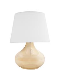 Lampa stołowa Cameron, Biały, odcienie bursztynowego, Ø 18 x W 33 cm