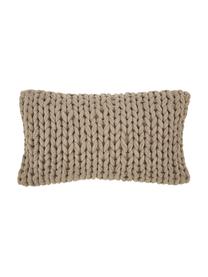 Housse de coussin grosse maille Adyna, Beige