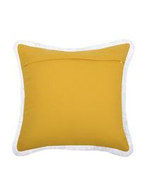 Cuscino con imbottitura giallo/bianco Salamanca, Cotone, Bianco, giallo, Larg. 40 x Lung. 40 cm