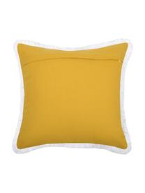 Coussin 40x40 jaune/blanc Salamanca, Blanc, jaune