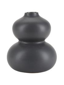 Petit vase en céramique Bobble, Céramique, Noir, Ø 13 x haut. 15 cm