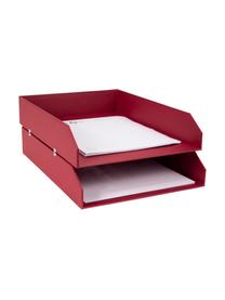 Organizer per documenti Hakan 2 pz, Solido, cartone laminato, Rosso scuro, Larg. 23 x Prof. 31 cm