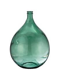 Vaso da terra in vetro riciclato Drop, Vetro riciclato, Verde, Ø 40 x Alt. 56 cm