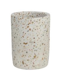 Zahnputzbecher Pebble, Terrazzo, Beige, Ø 8 x H 10 cm