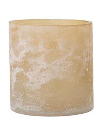 Portavelas de vidrio Naga, Vidrio, Beige, Ø 10 x Al 12 cm