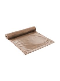 Fluwelen tafelloper Simone, 100% polyester fluweel, Beige, 40 x 140 cm