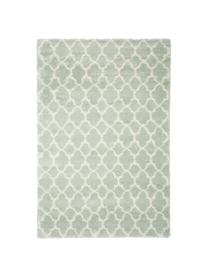 Hochflor-Teppich Mona in Mintgrün/Creme, Flor: 100% Polypropylen, Mintgrün, B 200 x L 300 cm (Größe L)