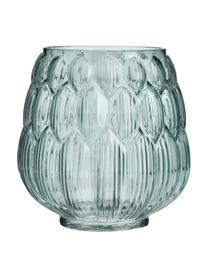 Kleine Glas Vase Berry in Petrol, Glas, Petrol, Ø 14 x H 15 cm