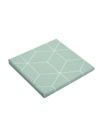 Biancheria da letto in cotone ranforce Lynn, Verde menta, bianco, 200 x 200 cm, 3 pz