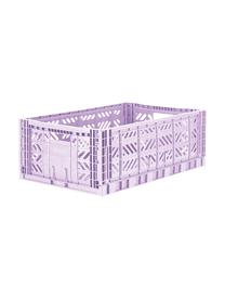 Caja plegable apilable Orchid, grande, Plástico reciclado, Lila, An 60 x Al 22 cm