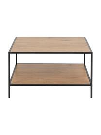 Table basse avec porte-revues Seaford, Brun, noir