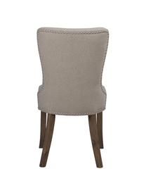 Krzesło tapicerowane Adele, 2 szt., Tapicerka: 85% poliester, 15% len, Nogi: drewno naturalne, Beżowy, S 51 x G 102 cm