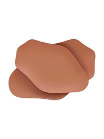 Vassoio decorativo color terracotta Cloud, Metallo rivestito, Rosso terracotta, Larg. 41 x Prof. 26 cm