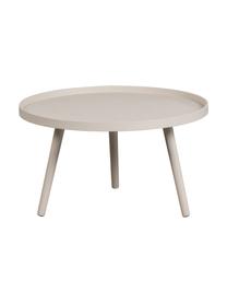 Tavolino da salotto rotondo Mesa, Gambe: legno di pino rivestito, Beige, Ø 60 x Alt. 34 cm