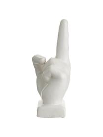 Oggetto decorativo Hand, Gres, Bianco, Larg. 10 x Alt. 22 cm