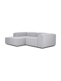 Sofá rinconera modular Lennon, Tapizado: 100% poliéster Alta resis, Estructura: madera contrachapada de p, Patas: plástico, Tejido gris claro, An 238 x F 180 cm, chaise longue izquierda