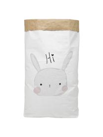 Sac de rangement Rabbit, Papier recyclé, Blanc, multicolore, larg. 60 x haut. 90 cm