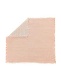 Stoff-Servietten Layer in Rosa, 4 Stück, 100% Baumwolle, Rosa, B 45 x L 45 cm