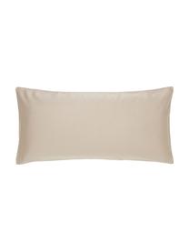 Poszewka na poduszkę z satyny bawełnianej Comfort, 2 szt., Taupe, S 40 x D 80 cm