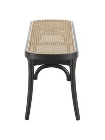 Banco con tejido vienes Franz, Asiento: ratán, Estructura: madera de abedul maciza p, Ratán, negro, An 110 x Al 46 cm