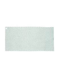 Wende-Handtuch Ava mit grafischem Muster, Mintgrün, Cremeweiß, Handtuch, B 50 x L 100 cm, 2 Stück