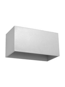 Wandleuchte Geo Maxi, Lampenschirm: Aluminium, Grau, 20 x 10 cm