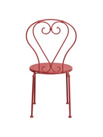 Sedia da giardino in metallo Century, Metallo verniciato a polvere, Rosso, Larg. 41 x Prof. 53 cm