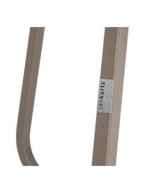 Tavolino da giardino Sunderland, Acciaio zincato, verniciato a polvere, Taupe, Ø 65 x Alt. 40 cm