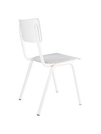 Sillas Back to School, 4 uds., Patas: metal, pintado en polvo, Asiento: laminado, Blanco, An 43 x F 47 cm