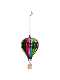 Addobbo per albero a forma di mongolfiera Rainbow, Vetro, Multicolore, Ø 6 x Alt. 10 cm