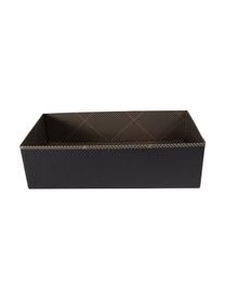 Úložný box Drawer, Pevná laminovaná lepenka, Zlatá, tmavě šedá, Š 36 cm, V 10 cm