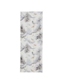 Chemin de table motif palmier Sahara, 100 % coton, Bleu, larg. 80 x long. 80 cm