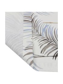 Chemin de table motif palmier Sahara, 100 % coton, Bleu, larg. 80 x long. 80 cm